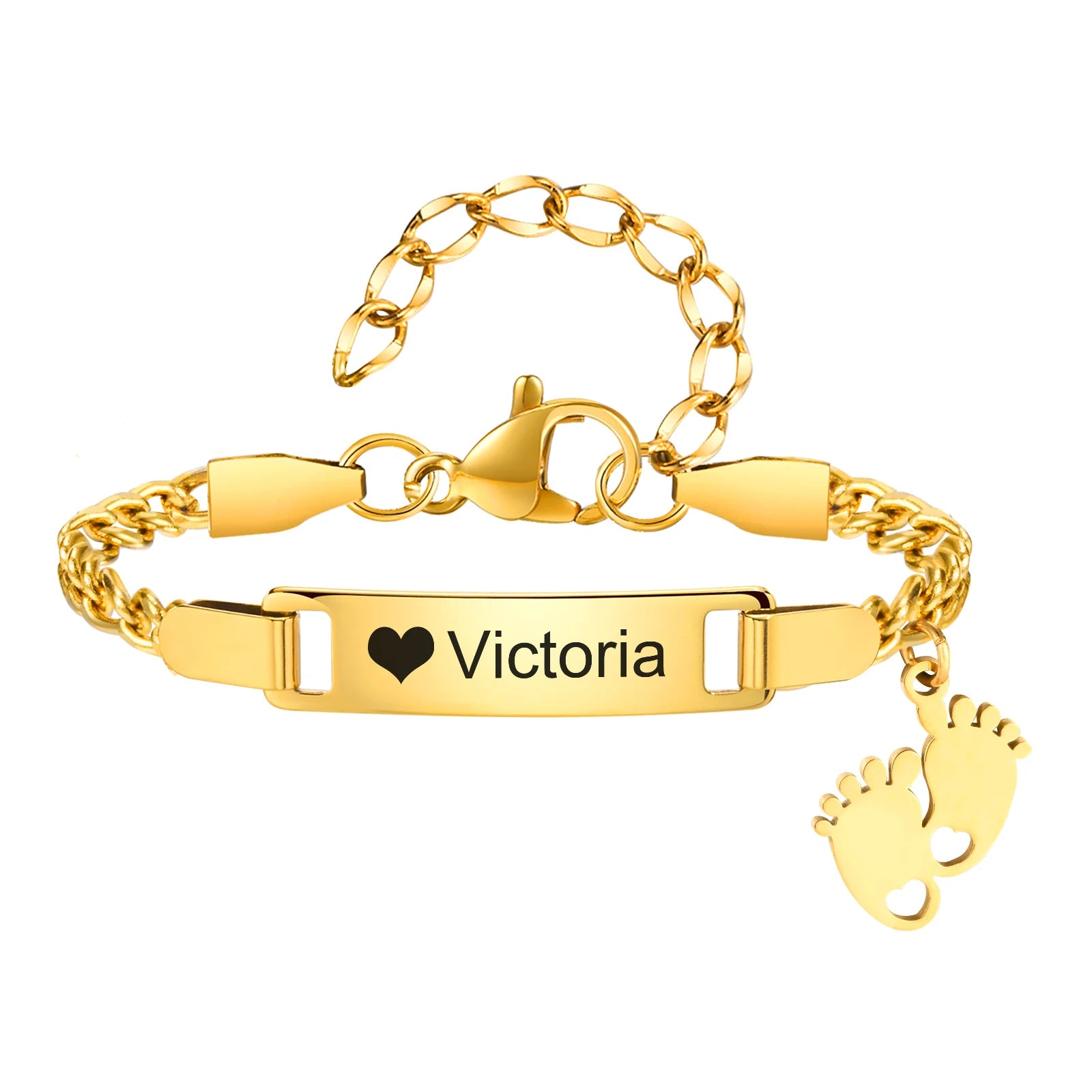 My Little Girl – Personalized Heart Bracelet